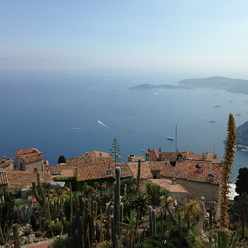 A view of the Mediterranean Sea from Eze, France